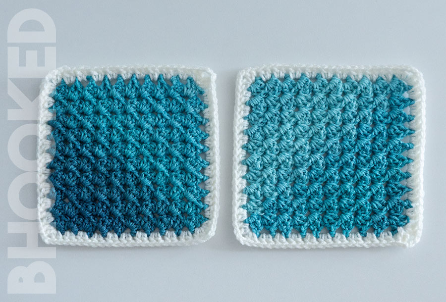 Two Color Diagonal Granny Square